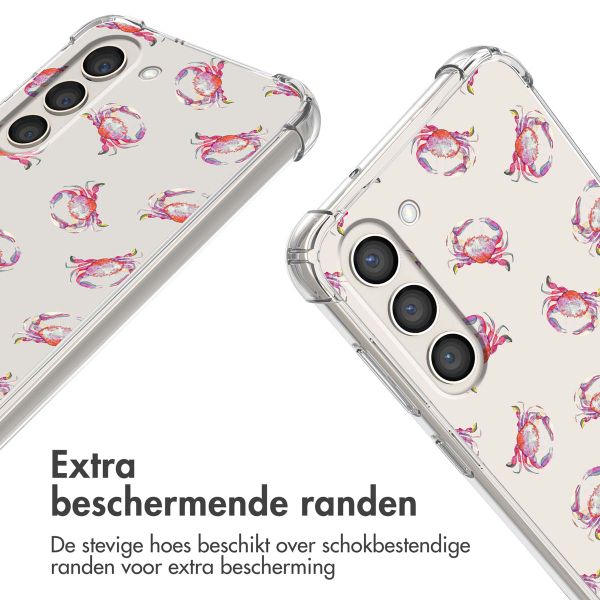 imoshion Design hoesje met koord Samsung Galaxy S23 Plus - Crab Watercolor