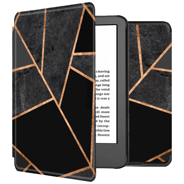 imoshion Design Slim Hard Case Sleepcover Amazon Kindle (2024) / Amazon Kindle (2022) 11th gen - Black Graphic