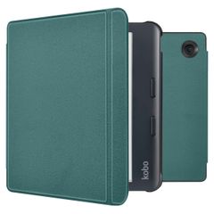 imoshion Slim Hard Case Bookcase Kobo Libra Colour - Donkergroen