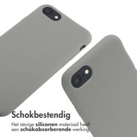 imoshion Siliconen hoesje met koord iPhone SE (2022 / 2020) / 8 / 7 - Lichtgrijs