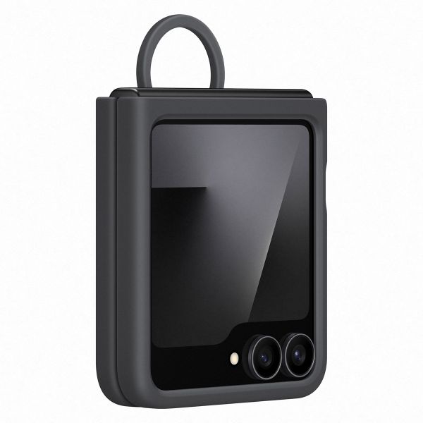 Samsung Originele Silicone Cover Ring Samsung Galaxy Z Flip 6 / Flip 7 FE - Black