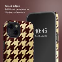 Selencia Vivid Back Cover with MagSafe Apple iPhone 13 - Pied-de-Poule