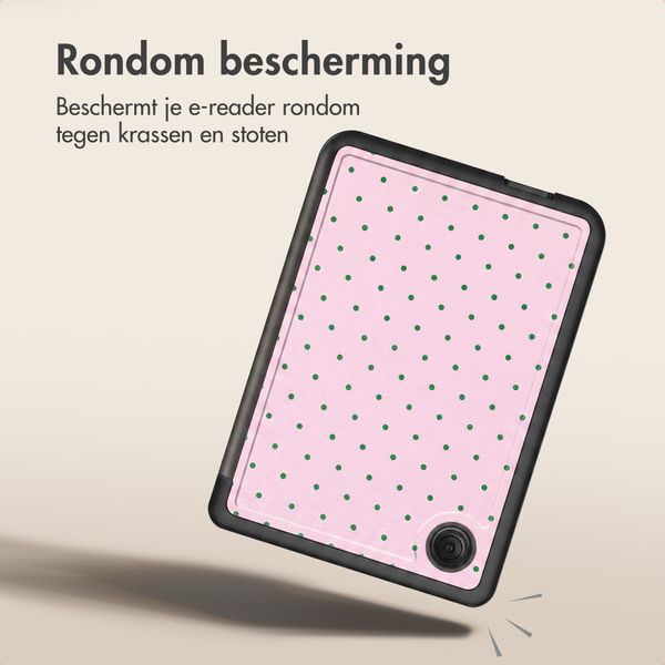 imoshion Design Vouwbare Bookcase Kobo Clara Colour / BW - Happy Dots