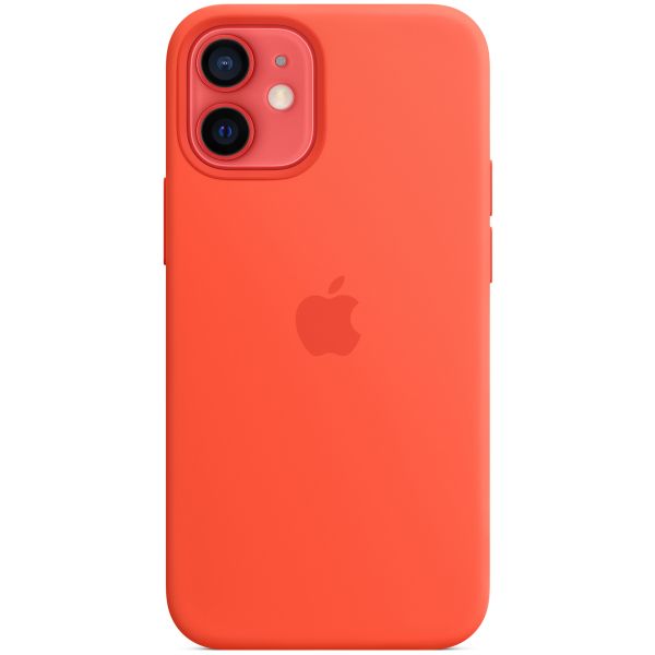 Apple Silicone Backcover MagSafe iPhone 12 Mini - Electric Orange