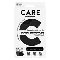 CARE by PanzerGlass Tango 2-in-1 Wallet Case MagSafe iPhone 16 Pro Max - Zwart