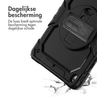 Accezz Rugged Backcover met schouderstrap Apple iPad 9 (2021) 10.2 inch / iPad 8 (2020) 10.2 inch / iPad 7 (2019) 10.2 inch - Zwart