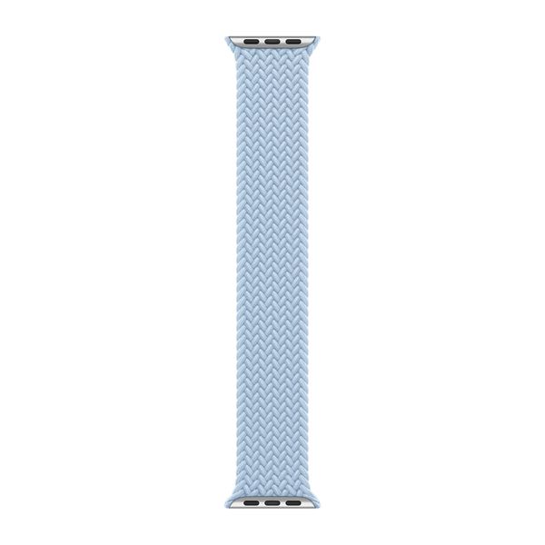Apple Gevlochten solobandje Apple Watch | 38/40/41/42 mm - Maat 5 - Light Blue