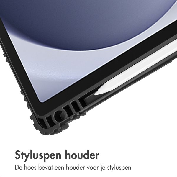 Accezz Rugged Trifold Bookcase Samsung Galaxy Tab A9 Plus - Donkerblauw