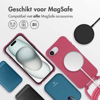 imoshion Color Backcover met afneembaar koord MagSafe Apple iPhone 16e - Red Raspberry