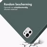 Accezz Smart Silicone Bookcase Apple iPad Pro 11 (2024) M4 - Donkergroen