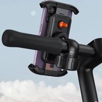 Baseus QuickGo Series Telefoonhouder fiets/motor/scooter - Verstelbaar - Universeel - Zwart