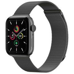 imoshion Milanees magnetisch bandje Apple Watch Series 1 t/m 9 / SE (38/40/41 mm) | Series 10 (42 mm) - Maat M - Space Grey