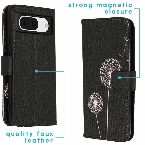 imoshion Design Softcase Bookcase Google Pixel 8 - Dandelion