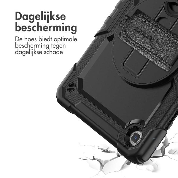 Accezz Rugged Backcover met schouderstrap Samsung Galaxy Tab A7 Lite - Zwart