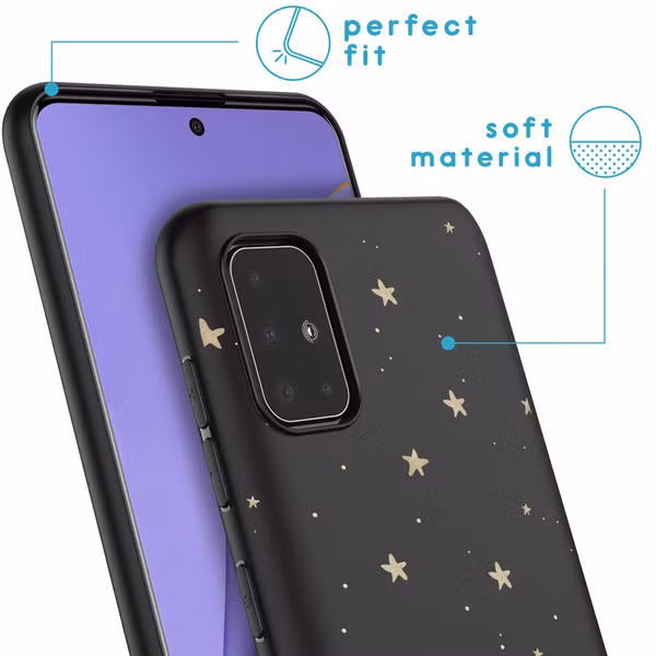 imoshion Design hoesje Samsung Galaxy A51 - Stars Gold