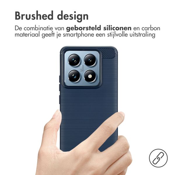 imoshion Brushed Backcover Xiaomi 14T Pro - Donkerblauw