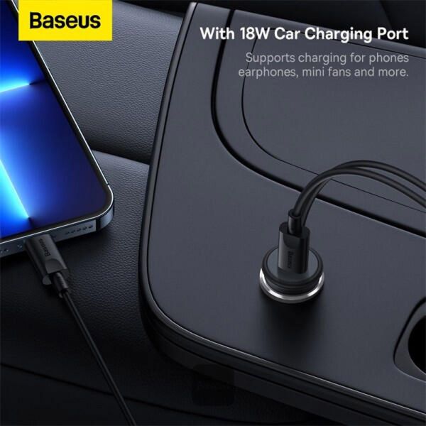 Baseus CW01 Magnetic Car mount - telefoonhouder auto - Ventilatierooster - Magnetisch en MagSafe - Draadloos opladen - Zwart 