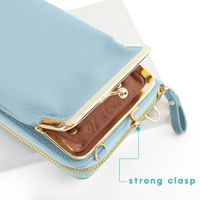 imoshion Vegan Lederen Telefoontasje Crossbody - Blauw