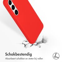 Accezz Liquid Silicone Backcover Samsung Galaxy S23 - Rood