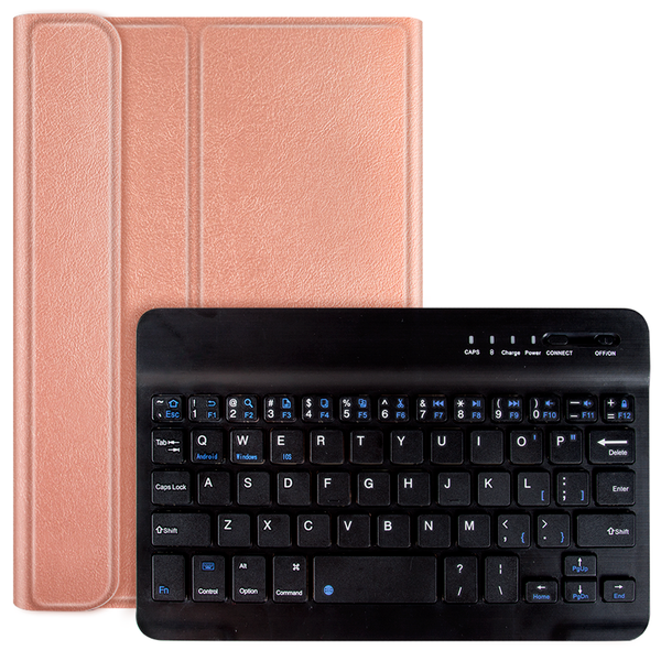 Bluetooth Keyboard Bookcase iPad 4 (2012) 9.7 inch / 3 (2012) 9.7 inch / 2 (2011) 9.7 inch - Rosé Goud