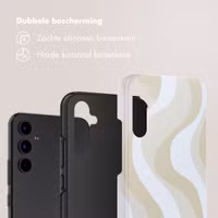 Selencia Vivid Backcover Samsung Galaxy A34 (5G) - Desert Waves Beige