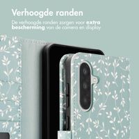 imoshion Design Bookcase Samsung Galaxy A36 - Smoke Green Flowers