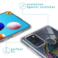 imoshion Design hoesje Samsung Galaxy A21s - Aap - Blauw