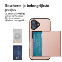 imoshion Backcover met pasjeshouder Apple iPhone 16 - Rosé Goud