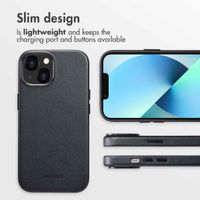 Accezz Leather Back Cover with MagSafe Apple iPhone 13 - Onyx Black