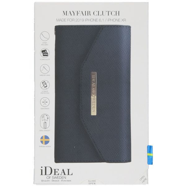 iDeal of Sweden Mayfair Clutch iPhone 11 - Donkerblauw