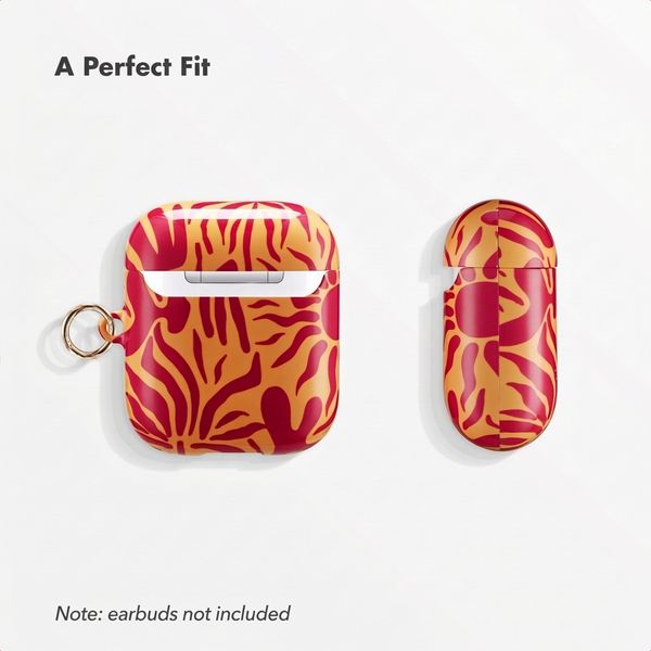 Selencia Vivid case  Apple AirPods 1 / 2 - Tropical Vibes Apricot