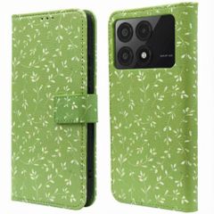 imoshion Design Bookcase Xiaomi Poco X6 Pro - Green Flowers