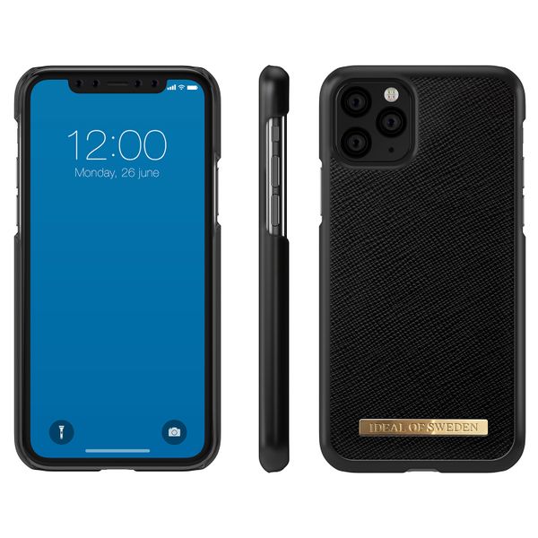 iDeal of Sweden Saffiano Backcover iPhone 11 Pro - Zwart