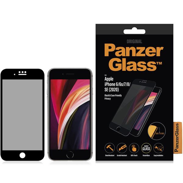 PanzerGlass Case Friendly Privacy Screenprotector SE (2022 / 2020) / 8 /7/ 6(s)