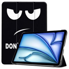 imoshion Design Trifold Bookcase Apple iPad Air 13 inch (2025) M3 / (2024) M2 - Don't touch