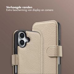 Selencia Riva Bookcase met MagSafe en Koord Apple iPhone 17 - Beige