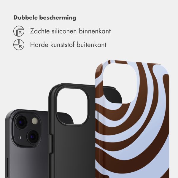 Selencia Vivid Backcover Apple iPhone 13 - Dream Swirl Chocolate