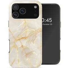 Selencia Vivid Backcover met MagSafe Apple iPhone 17 Pro Max - Golden Beige Marble
