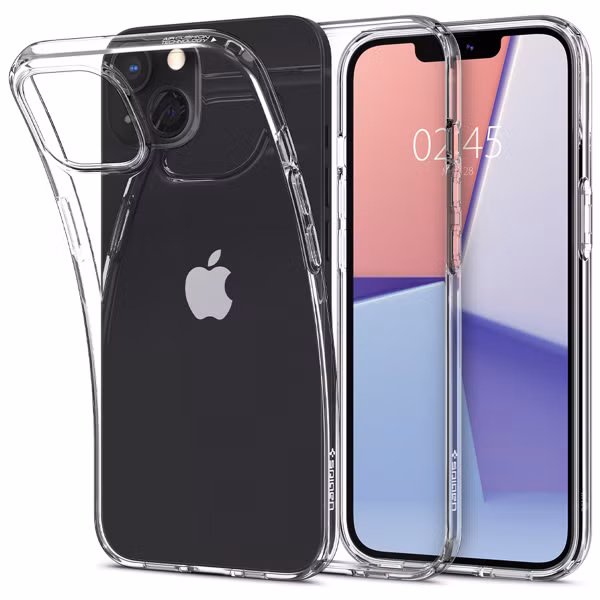 Spigen Liquid Crystal Backcover Apple iPhone 13 - Transparant