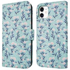 imoshion Design Bookcase iPhone 11 - Blue Flowers