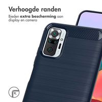 imoshion Brushed Backcover Xiaomi Redmi Note 10 (5G) - Donkerblauw