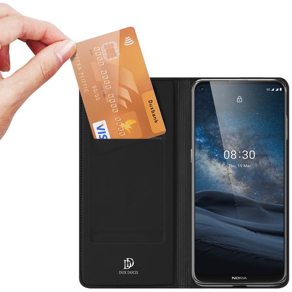 Dux Ducis Slim Softcase Bookcase Nokia 8.3 5G - Zwart