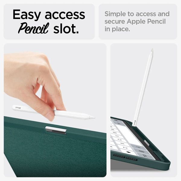 Spigen Urban Fit Bookcase iPad Air 11 inch (2024) M2 / Air 5 (2022) / Air 4 (2020) - Midnight Green