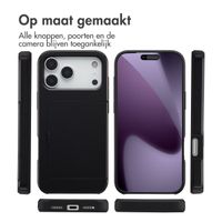 imoshion Backcover met pasjeshouder Apple iPhone 17 Pro Max - Zwart