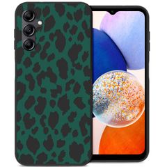 imoshion Design hoesje Samsung Galaxy A14 (5G/4G) - Luipaard - Groen / Zwart