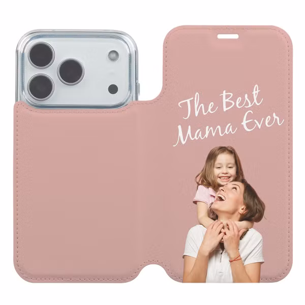 Ontwerp je eigen Compact gel bookcase hoes Apple iPhone 18 Pro Max / 17 Pro Max - Wit