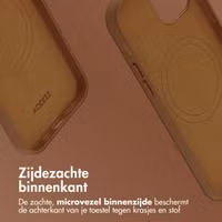 Accezz MagSafe Leather Backcover Apple iPhone 12 (Pro) - Sienna Brown