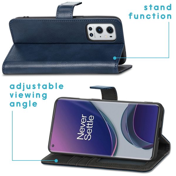 imoshion Luxe Bookcase OnePlus 9 Pro - Donkerblauw