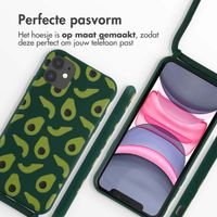 imoshion Siliconen design hoesje met koord iPhone 11 - Avocado Green