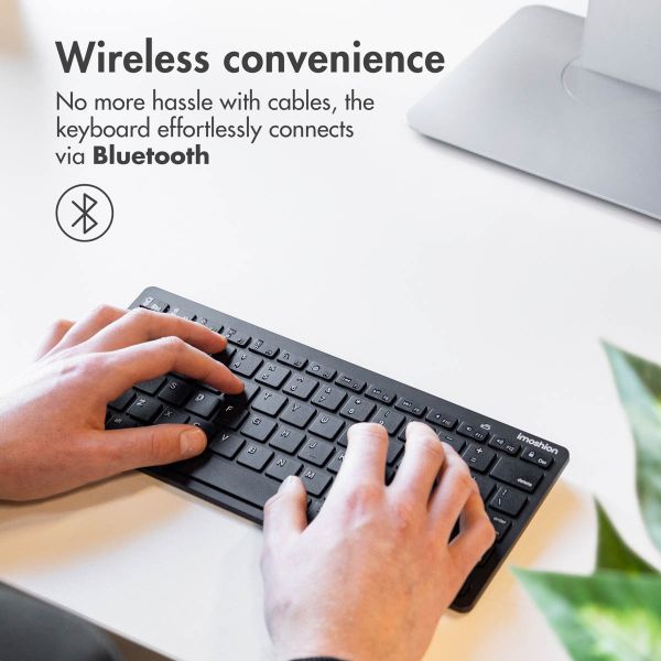 imoshion Wireless Bluetooth Keyboard - Wireless Keyboard - QWERTY - Black